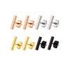 Mudder 4 Pairs Stud Earrings Stainless Steel Line Stick Stud