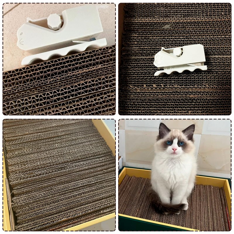 Cat Scratching Cardboard Cutter - Ergonomic Handheld Tool for DIY