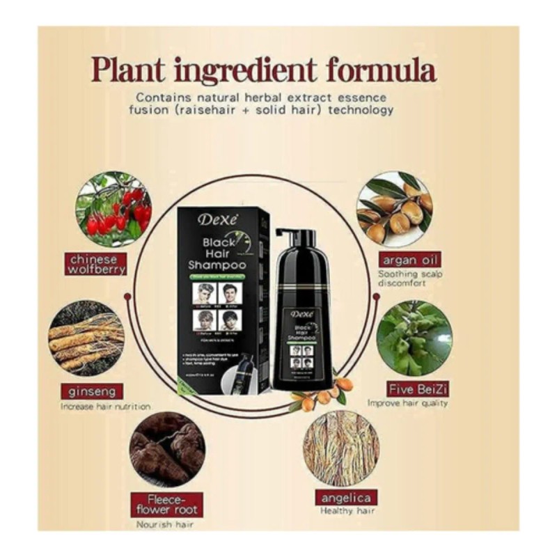 Vedora Instant Black Hair Shampoo 400ml - Champú Semipermane