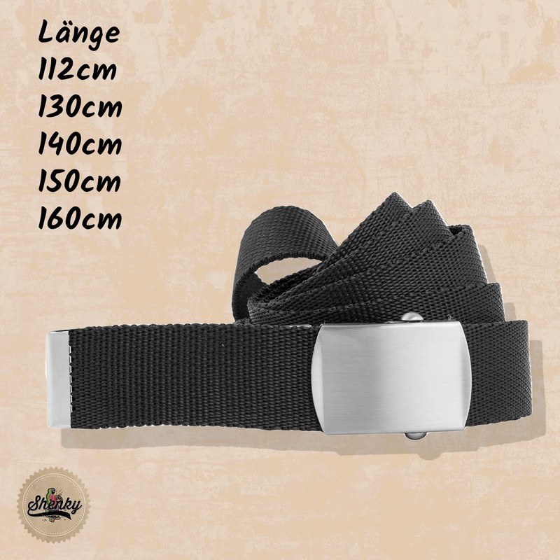 shenky Fabric Belt | 4 cm Width | 112 cm
