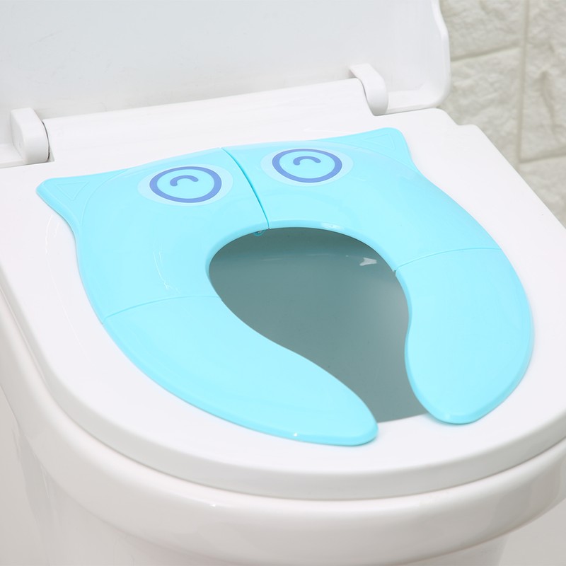 Kids Folding Potty Seat Pad Portable Travel Baby Toddler Toilet