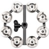 MEINL Percussion HTHH1BK Headliner Series Hihat Tambourine Stainless Steel 1row