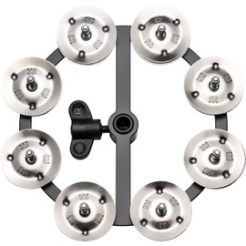 MEINL Percussion HTHH1BK Headliner Series Hihat Tambourine Stainless Steel 1row