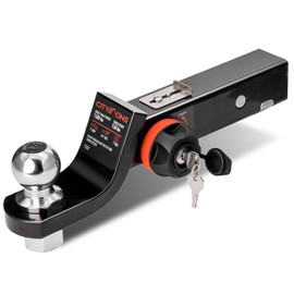 Citymons Endo-Hitch Trailer Ball Mount, Reduce Sway Anti-Rattle, 2" Drop Hitch with 1-7/8" Ball for 2" Receiver, Tow Hitch with Lock for Rv/Truck/Yachts/ATV/UTV, 7500 LBS GTW