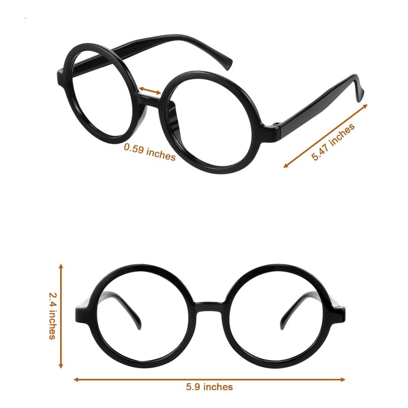 Kavoc 6 Pcs Wizard Costume Include Hat Glasses Scarf Tie