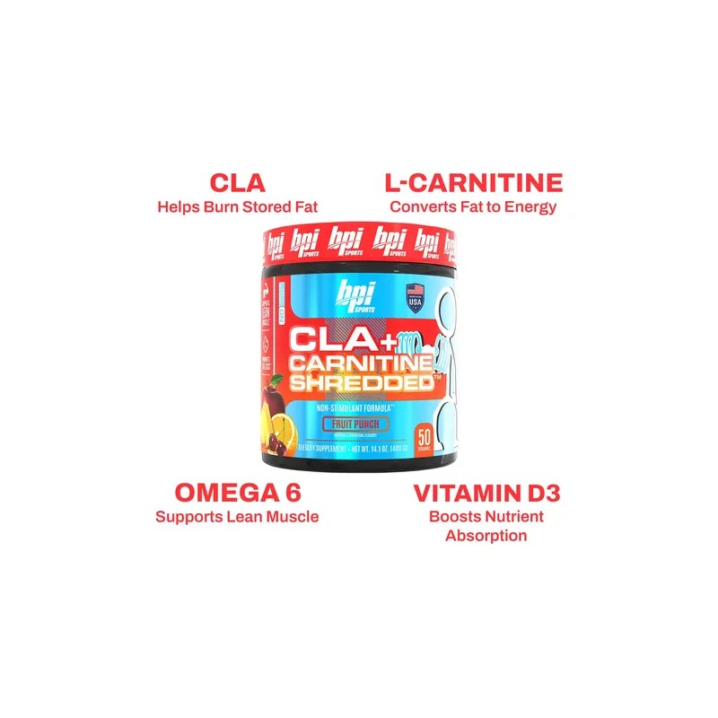 Bpi Sports Cla + Carnitina Suplemento Quema Grasa 14.1 Oz