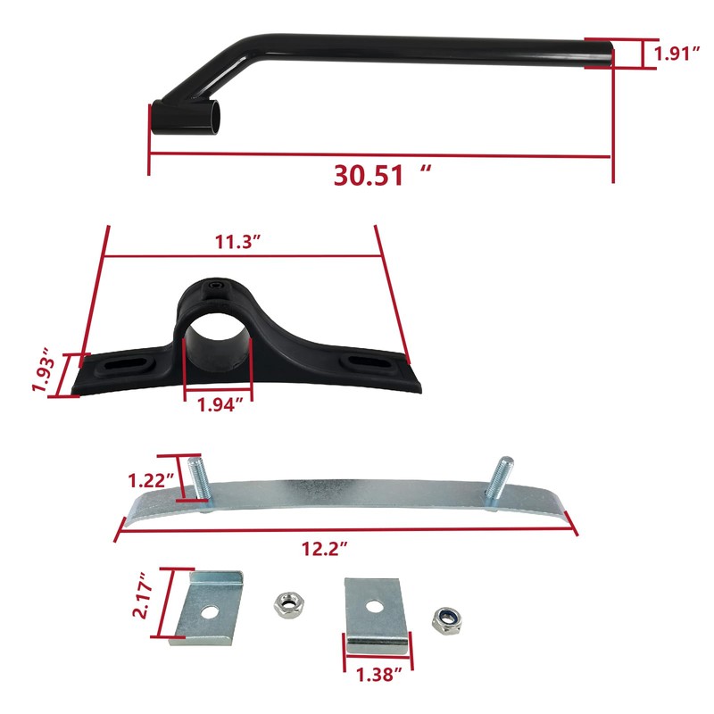 ANAQA 8591000 Fender Mounting Bracket Mount Kit Fit for 19.5"-24.5"