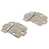 Nickel Art Deco Offset Mount Cabinet Door Hinge | Pack