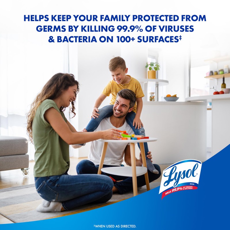 Lysol Disinfectant Wipes Bundle, Dorm Room Essentials, Multi-Surface Cleaning Wipes,