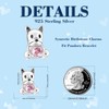925 Sterling Silver Dog Charms for Bracelets and Necklaces Cute