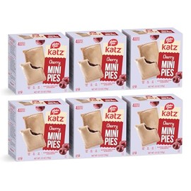 Katz Gluten Free Cherry Mini Pies | Dairy Free, Nut Free, Soy Free, Gluten Free | Kosher (6 Packs of 4 Mini Pies, 5.5 Ounce Each)