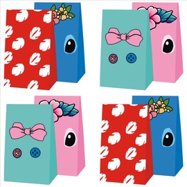 Eacoo 12pcs S-D Cartoon Birthday Party Gift Bag Candy Bags Goody Bags Birthday Party Supplies Decorations.