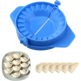 Blue Press Dumpling Maker Dough Cutter Dumpling Mold for Dumpling, Calzone, Easy DIY Dumpling Mold Dumpling Maker Wrapper Pastry Dough Cutter Kitchen Accessories