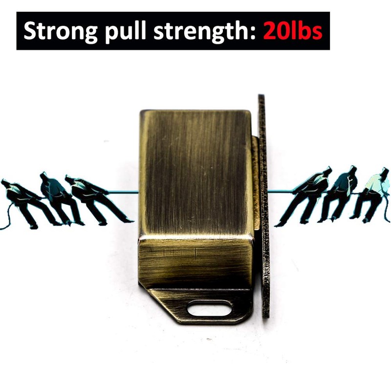 4 Pack Magnetic Cabinet Door Catch- Stainless Steel Closet Catches