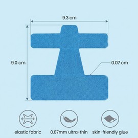 30 Pezzi Cerotti per Alluce Valgo, Nastro logico Pre-tagliato per Correzione e Protezione, Tape per Alluce Valgo Traspirante per Sollievo dal Dolore, 15 Rosa + 15 Blu, 9.3x9cm
