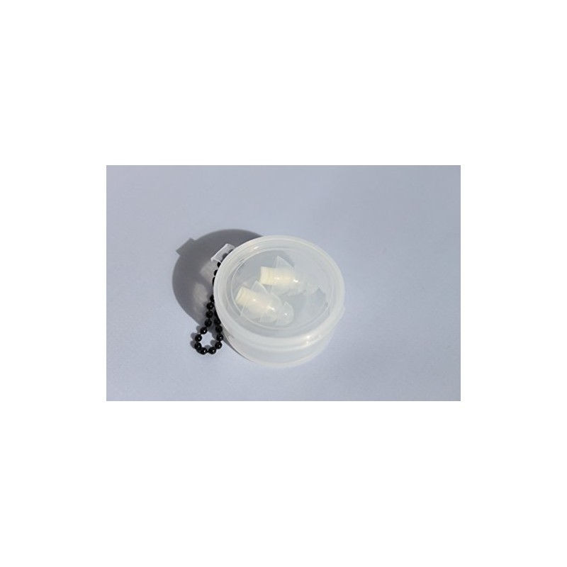 SpentShells® Filtered Ear Plugs White/Clear Ear Plugs Reusable Soft Silicone