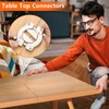 XTUDOU Pack of 2 Worktop Connectors, Table Top Connectors, Turning