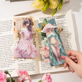 Alideco180 pcs Vintage Scrapbook Paper There are Flowers in Every Season. Scrapbooking Paper for Journaling Supplies, Decorative Craft Paper for Junk Journals (sijiyouhua)