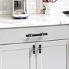 Coinkoly 10 Pack Matte Black and Silver Knurled Cabinet Knobs