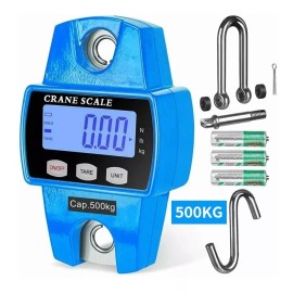 Fnbrli Báscula Industrial Lcd Digital Portátil Para Colgar 500 Kg