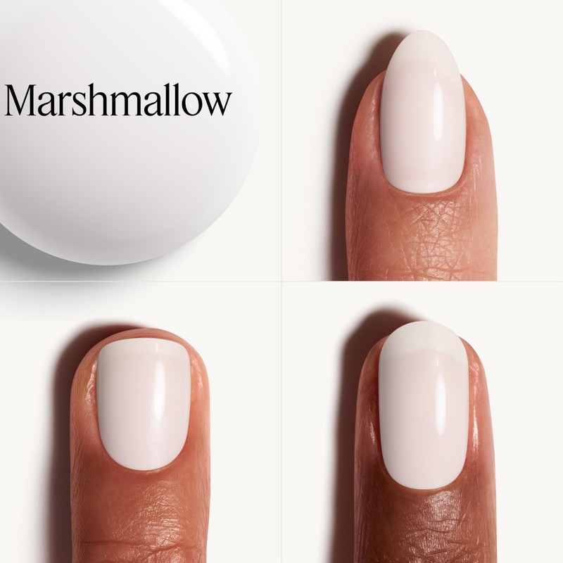 essie Salon-Quality Nail Polish, 8-Free Vegan, Cloudy White, Marshmallow, 0.46