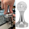 Crystal Ball Coffee Flat Tamper Stainless Steel Base Powder Hammer