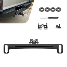 Ferianl Car Rear View Camera License Plate Bracket, Installation Holder for Backup View Camera, Stainless Steel Cam Mirror Cam Bracket Accessory, Universal for SUV, Sedan (Black)