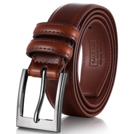 Marino’s Premium Belt Men, Genuine Leather Dress Belt for Men, Casual Mens Belt in Gift Box