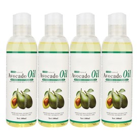 Avocado Oil Skin Moisturizing Whitening Body Relaxation Massage Essential Oil Skin Care Tool 4pcs x 100ml