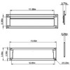Architectural Mailboxes Steel Mail Slot Accessory, Satin Nickel, MS00SNAM, Satin