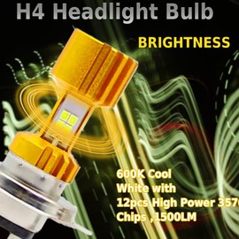 YONQIFON Fog Bulbs for Can-Am Outlander 570 bulb 2018-2022 35W,Both AC/DC,Cool White High/Low Beam, 2 Pack