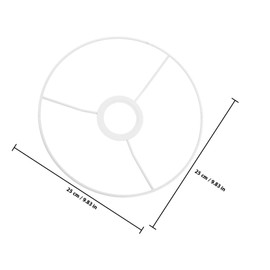 FRCOLOR Lampshade Frame, Wire Ring, Simple Type, Compatible with Light Fixtures, Table Lamps, Parts, Socket Compatible