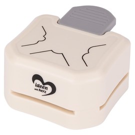 Ideen mit Herz Corner Punch | 3 in 1 | Create e.g. Greeting Cards for Birthday, Easter, Christmas | for Paper from 120 to 200 g/m² | with 3 Different Designs
