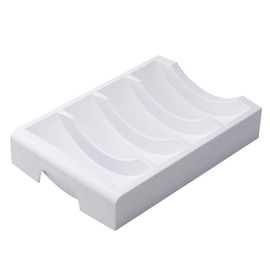 Belca Cupboard Storage Bowl Stand L for Bowls up to 7.9 inches (20 cm) Width 7.1 x Depth 10.6 x Height 2.0 inches (18 x 27 x 5 cm), White SD-WL