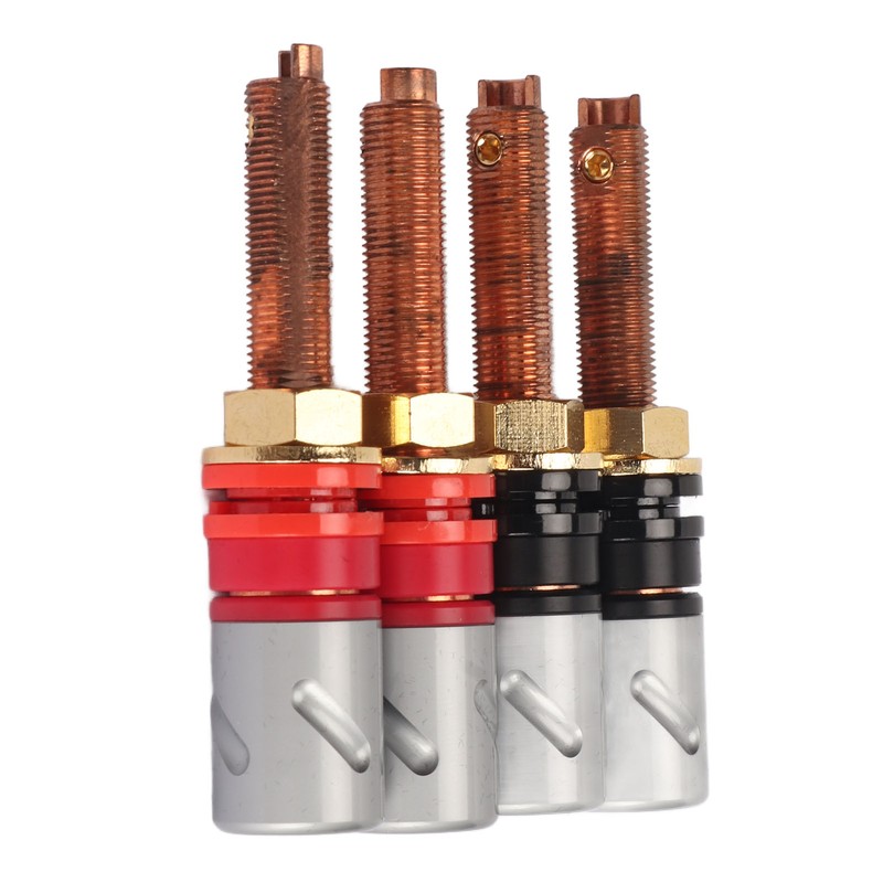 4pc Speaker Banana Plugs Connector Professional 4mm Pure Copper Heavy