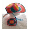 Unbranded Twist & Fold, Unisex Sun Hat, Cap Rainbow, Waves,