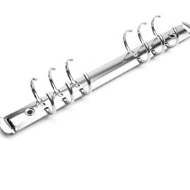 STOBOK Binding Spine Connector Rings Diameter 2 cm 6 Rings A5 Album Scrapbook Clips Notebook Diary Photo Album Ring Binder Stationery Office Supplies Silver Pack of 6