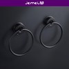 JOMOLA Stainless Steel Suction Towel Ring, No-Drill Bathroom Organizer for
