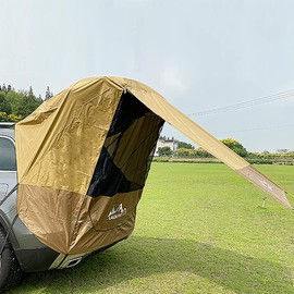 Universal SUV Camping Tent ，Portable MPV Camping Car Trunk Tent for Camping BBQ，Two-Way Zipper SUV Awning Shelter Rear Sunshade Canopy with Practical Screen Window ，Solid Ring