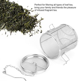 Tea Strainer Spice Strainer Stainless Steel Haofy Tea Filter Tea Infuser for Teapot/Cup, Fine Spice Filter Spice Ball for Loose Tea Coffee Spices with Long Chain and Hook, Kitchen Cooking Accessories