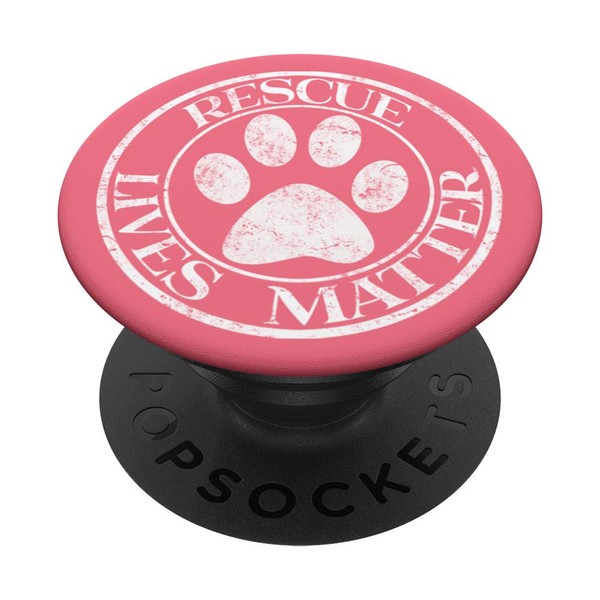 Rescue Lives Matter Pet Lovers Pawprint Device Grip