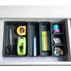Gonice 18 PCS Black Desk Drawer Organizer, Interlocking Drawer Organizers