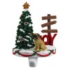 DogLoverStore Pug Stocking Holder Hanger Fawn