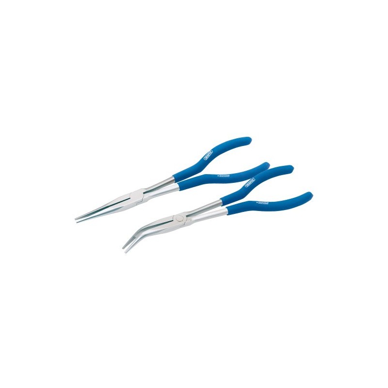 Draper 69287 2-Piece Long-Reach Long-Nosed Pliers Set, Blue