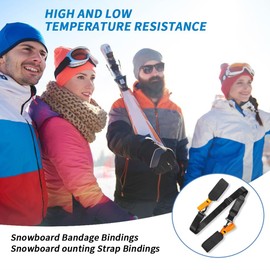Mtlhbcg Ski straps for carrying, 1 piece universal ski carrying strap, adjustable ski belt, portable ski strap, shoulder strap/strap for skiboard, snowboard, for outdoor ski equipment, ideal for