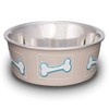 Loving Pets Coastal Bella Bowl for Dogs, Medium, Taupe