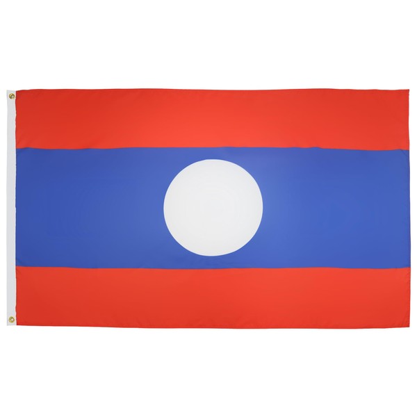 AZ FLAG - Laos Flag - 90x60 Cm - 100D
