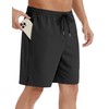 Aoyoting Men's Stretch Waist Casual Shorts-7" Quick Dry Running Athletic