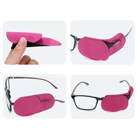 UUYYEO 24 Pcs Fabric Eye Patches Eye Glasses Covers Kids Lazy Eye Patches One Eye Covers Large Eye Patches Right Eye Covers Reusable Eyepatches