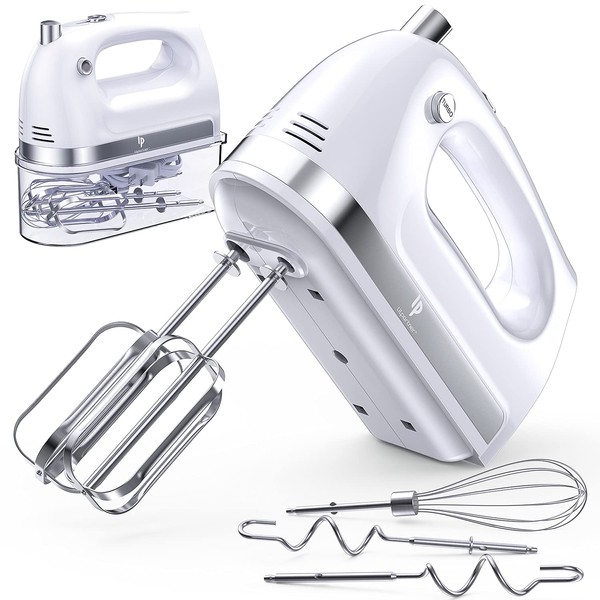 LILPARTNER Hand Mixer Electric, 400W Food Mixer 5 Speed Handheld